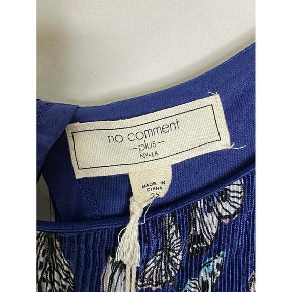 Blue Butterfly Spaghetti Strap Maxi Dress - Picture 5 of 7